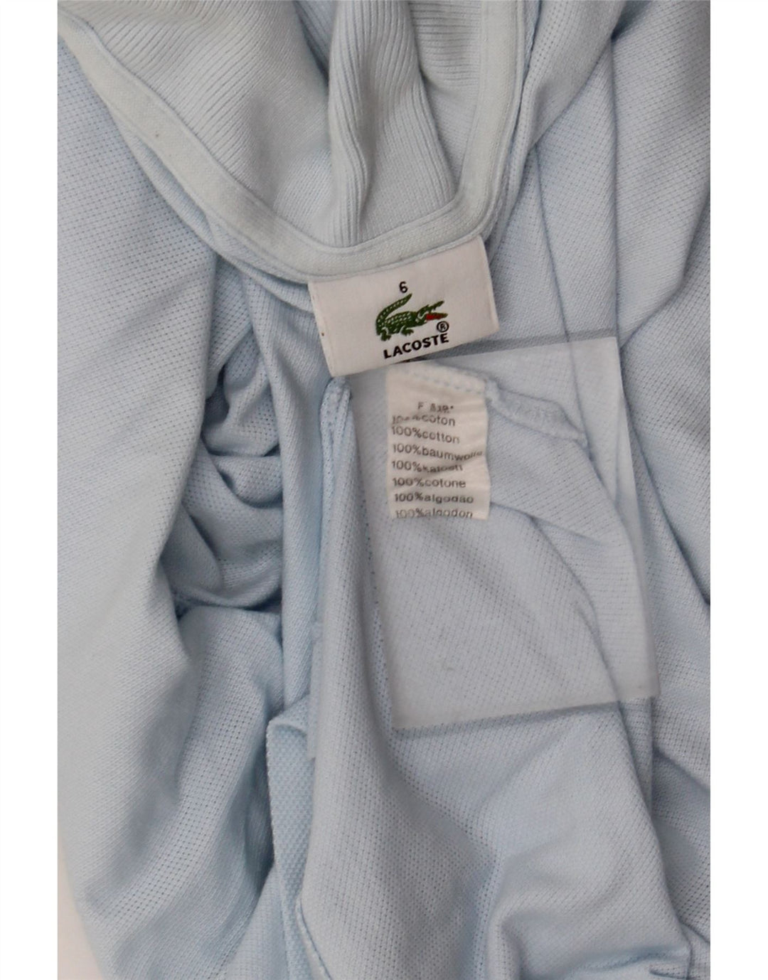 Мужская рубашка-поло Lacoste, размер 6 XL, синяя, хлопок