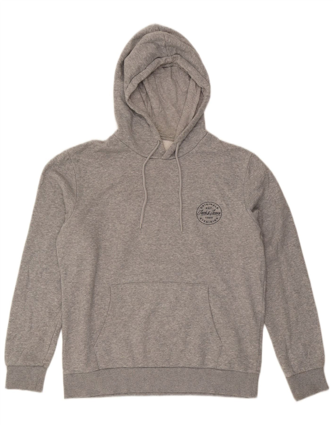 Мужской джемпер с капюшоном Jack & Jones, большой серый, хлопок