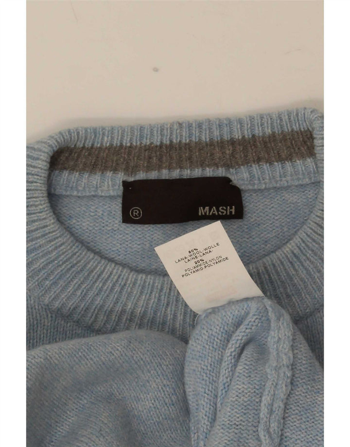 Мужской джемпер с круглым вырезом Mash 2XL, синяя шерсть