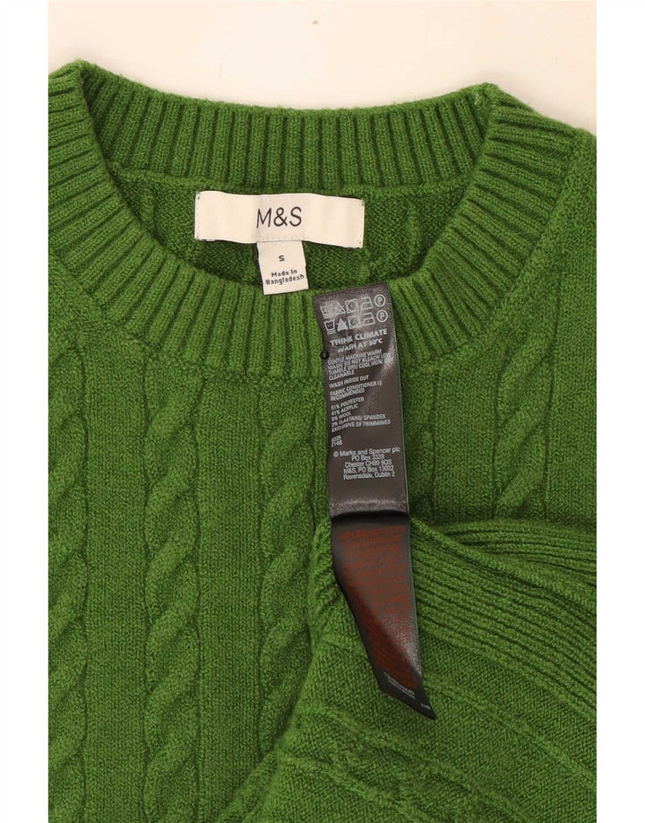 Женская майка безрукавка Marks & Spencer UK 10, маленький зеленый полиэстер
