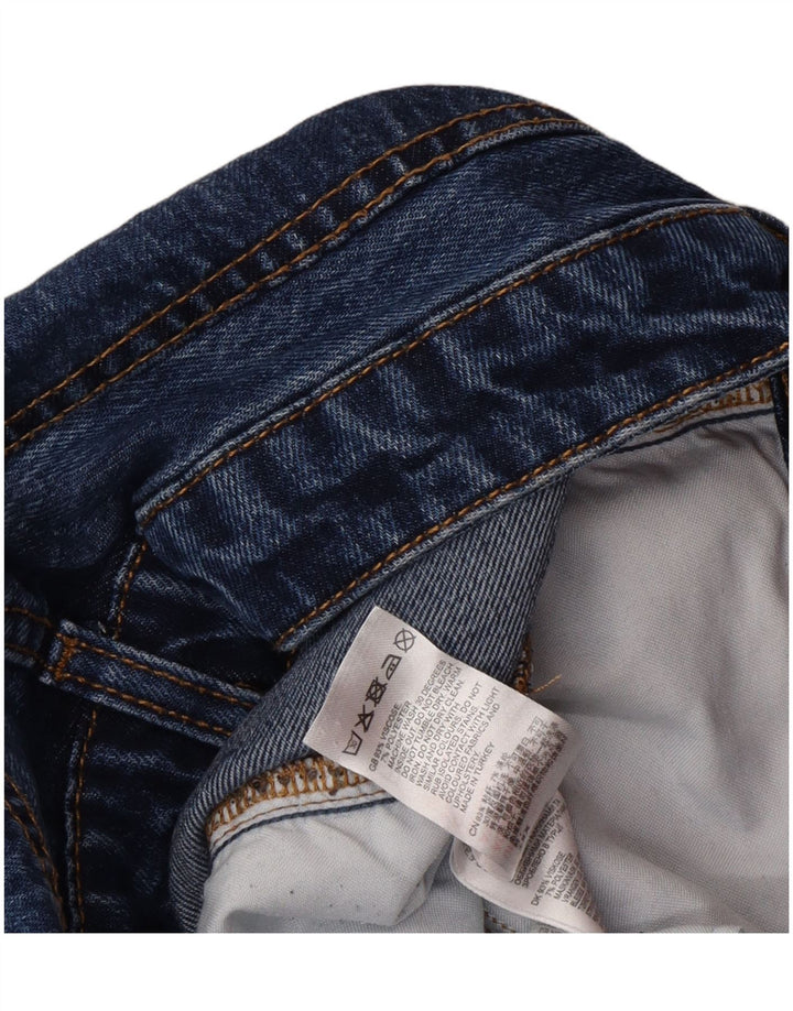 Reiss Мужские потертые широкие джинсы W30 L33 Синие вискозы