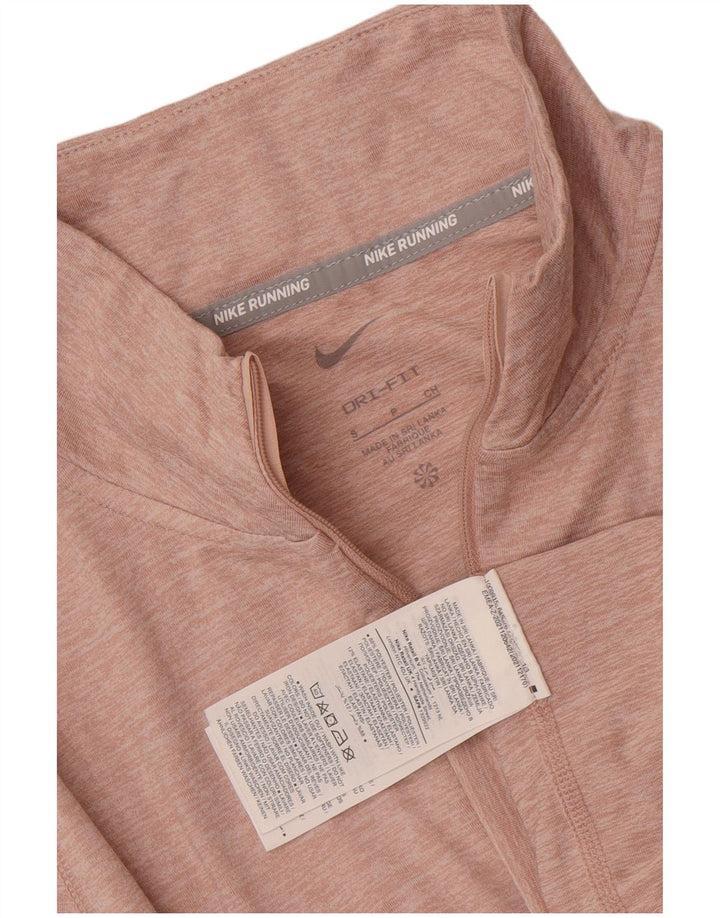 Женский спортивный костюм-пуловер Nike Dri Fit UK 10, маленький розовый в крапинку
