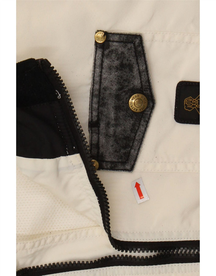 REFRIGIWEAR Женский бомбер Coolmax UK 14, средний белый нейлон