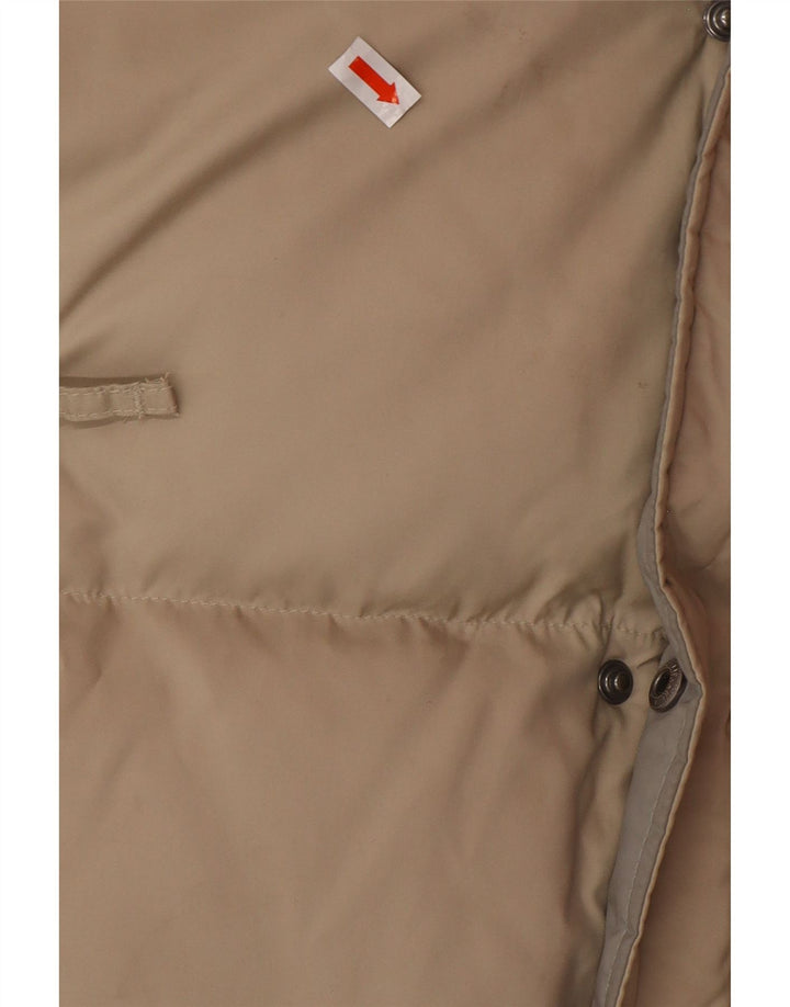 Мужская утепленная куртка FILA с капюшоном UK 38, средний бежевый полиэстер