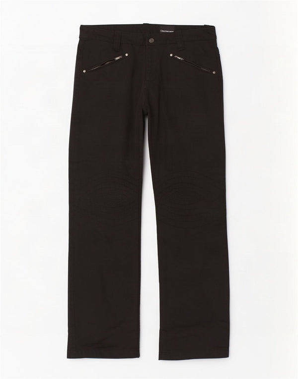 Мужские повседневные брюки Calvin Klein Bootcut W33 L34, черный хлопок