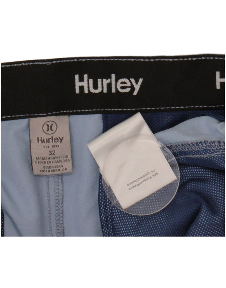 Мужские шорты чинос Hurley W32, средний синий полиэстер