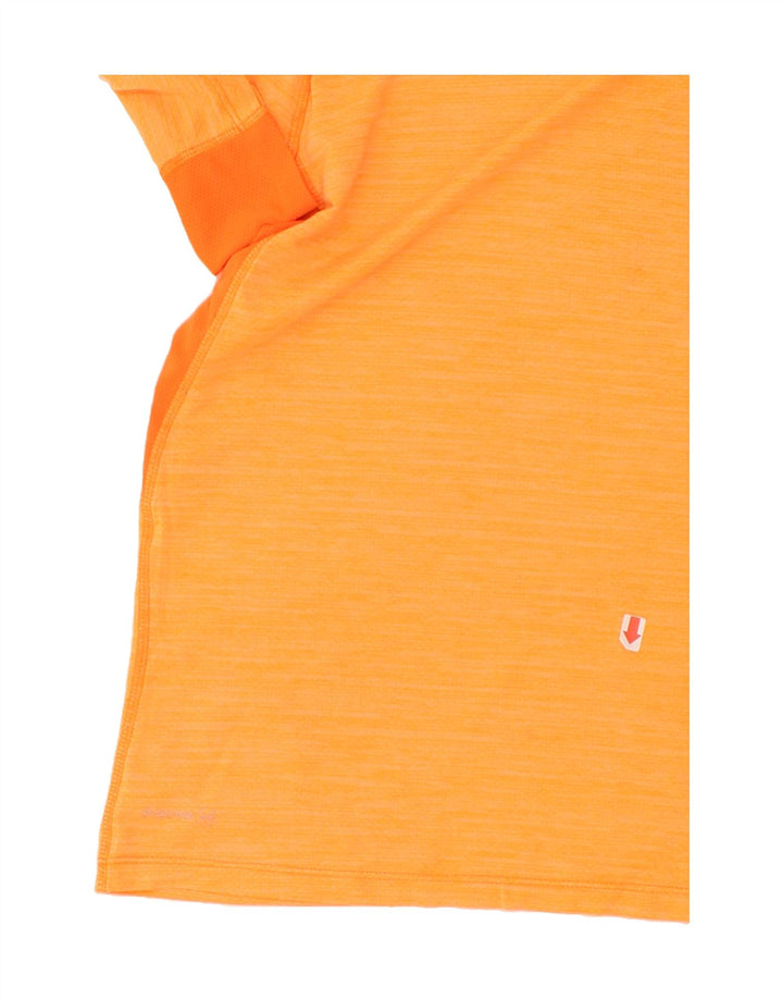 RUSSELL ATHLETIC Mens T-Shirt Top Medium Orange Polyester Vintage Russell Athletic and Second-Hand Russell Athletic from Messina Hembry 