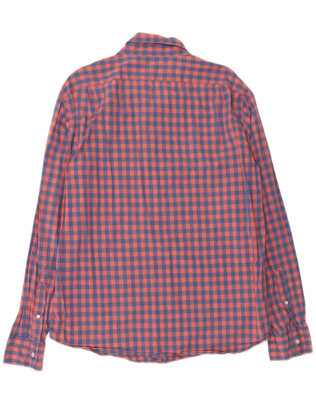 J. CREW Mens Slim Fit Shirt Large Red Check Cotton Vintage J. Crew and Second-Hand J. Crew from Messina Hembry 