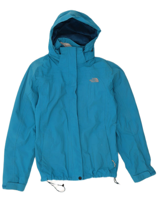 Женская дождевик с капюшоном The North Face UK 10, маленький синий нейлон