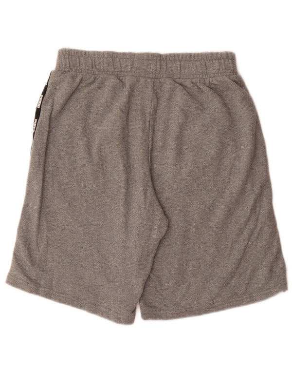 Мужские спортивные шорты PUMA с рисунком, маленькие серые, хлопок