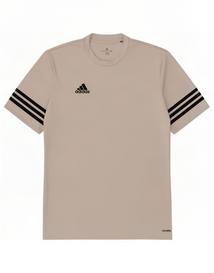 Adidas Мужская футболка Climalite Верх среднего размера из белого полиэстера