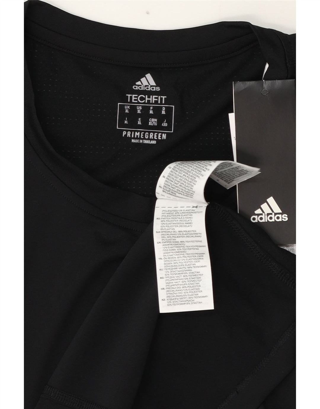 Adidas Мужская футболка Top Большой черный полиэстер
