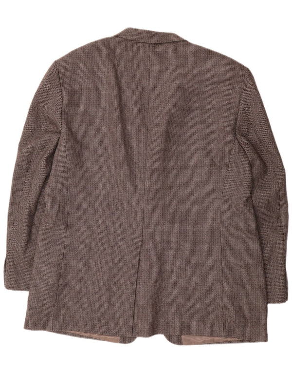 Мужской пиджак Chaps на 2 пуговицах, размер 48, 3XL, серый, шерстяной с узором «гусиные лапки»