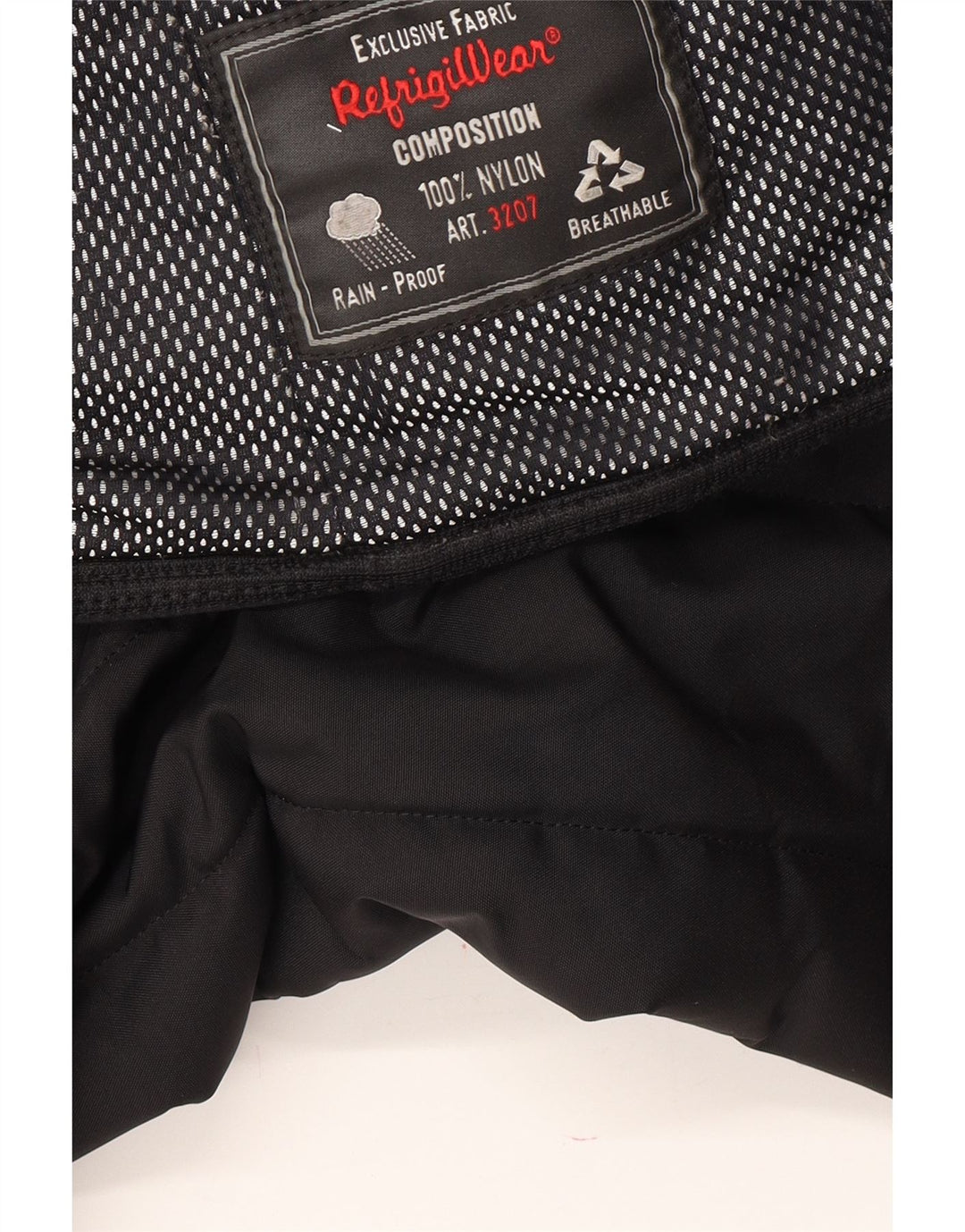 REFRIGIWEAR Womens Hooded Rain Jacket UK 14 Large Black Nylon Vintage Refrigiwear and Second-Hand Refrigiwear from Messina Hembry 