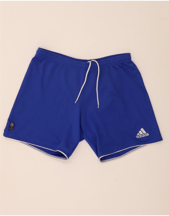 Мужские спортивные шорты Adidas Climalite, маленький синий полиэстер