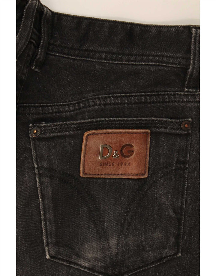 Женские узкие джинсы Dolce & Gabbana W31 L31, черный хлопок
