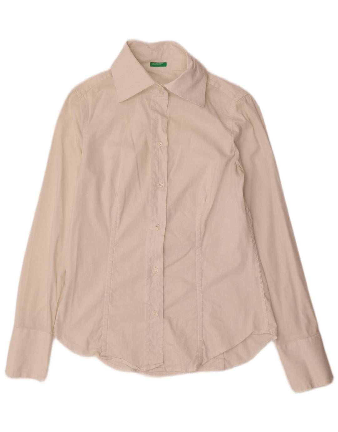 Рубашка женская Benetton UK 12 средняя белая
