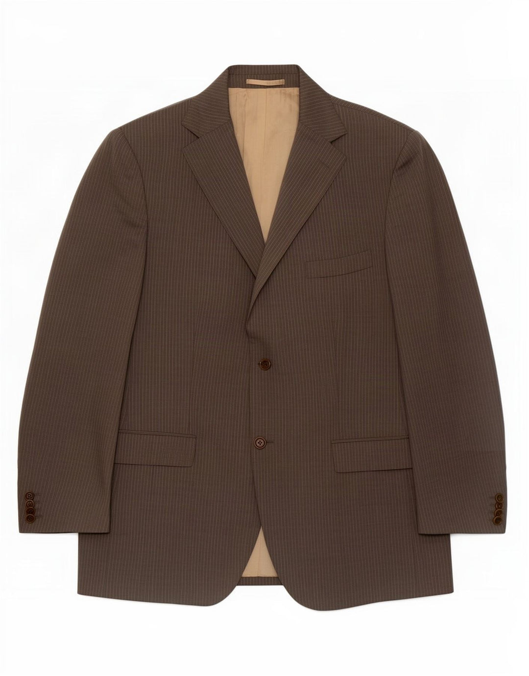 Мужской пиджак Massimo Dutti на 2 пуговицах EU 54 XL, серая шерстяная полоска в тонкую полоску