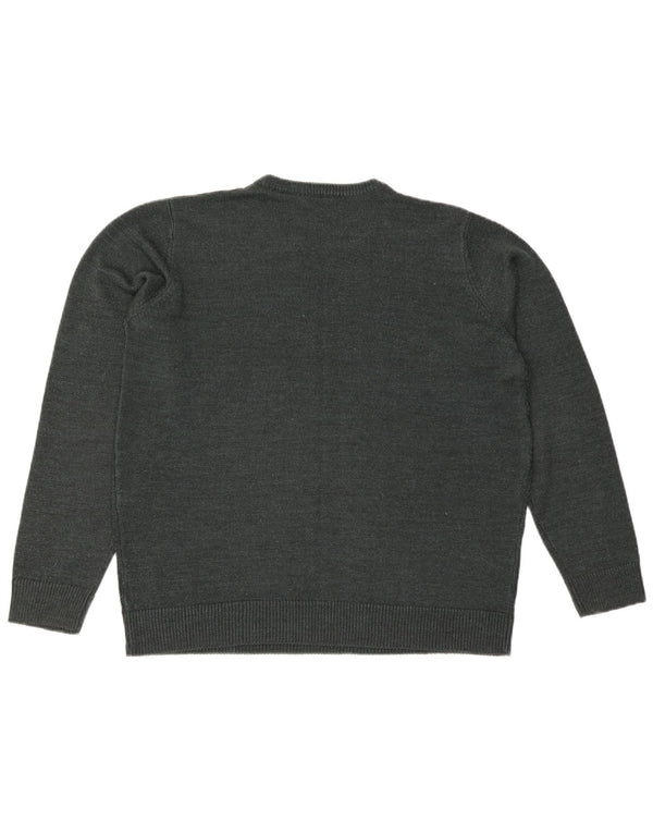 Мужской свитер JAMES PRINGLE с круглым вырезом, большой зеленый акрил