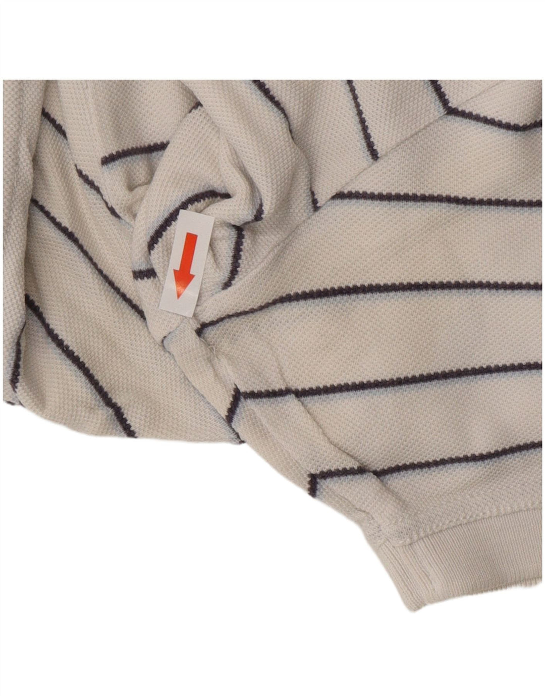 TOMMY HILFIGER Мужская классическая рубашка-поло из хлопка в большую белую полоску