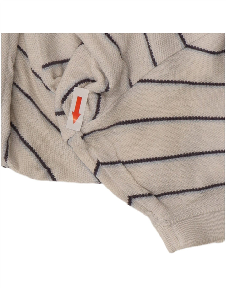 TOMMY HILFIGER Мужская классическая рубашка-поло из хлопка в большую белую полоску