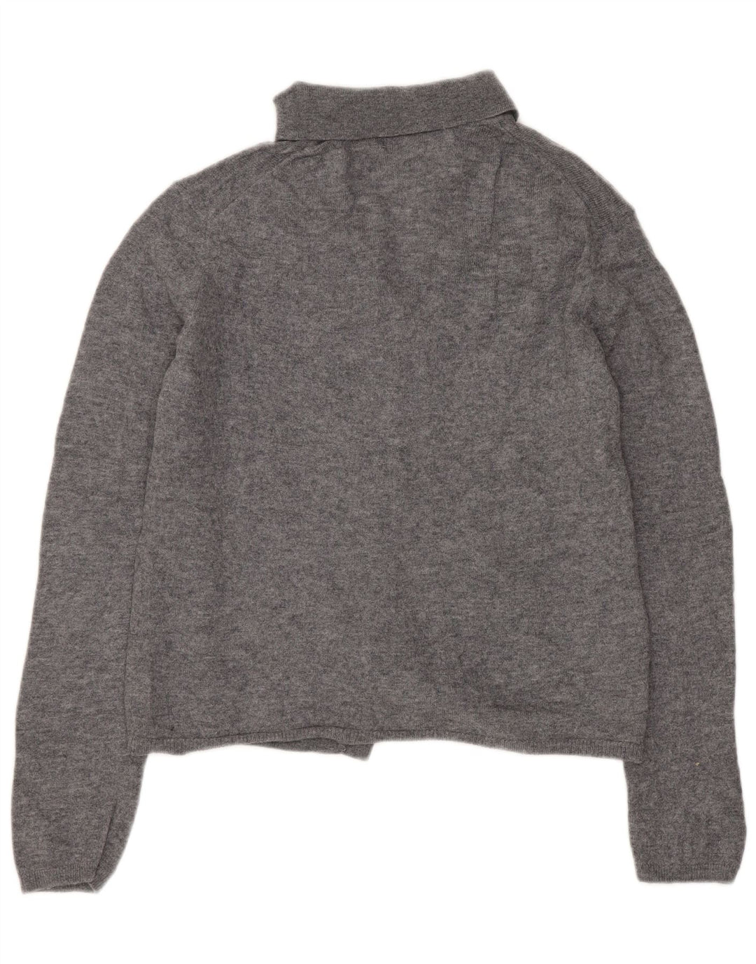 Женский укороченный кардиган ZARA UK 12, средний серый цвет