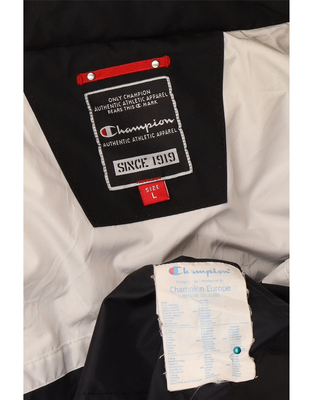 Женская стеганая куртка Champion UK 16, большая черная полиэстер