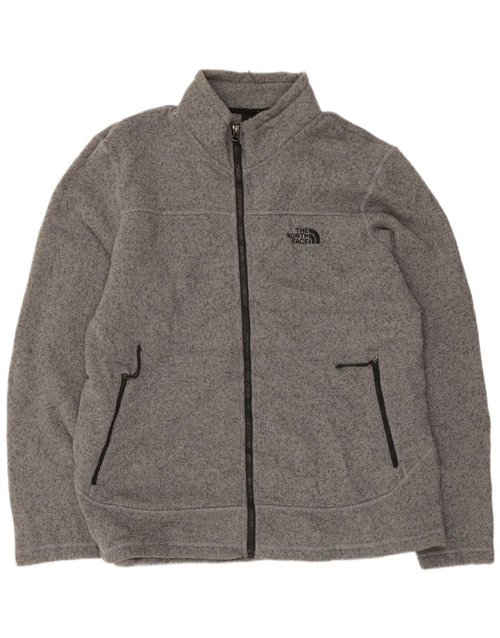 Мужская спортивная куртка The North Face XL, серый полиэстер с крапинками