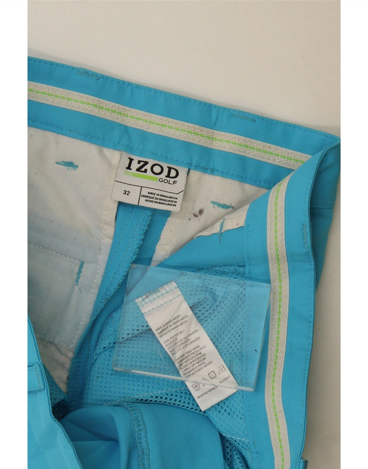 Мужские шорты чинос Izod W32, средний синий полиэстер