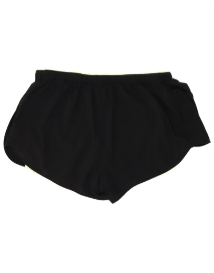 NIKE Womens Dri Fit Sport Shorts UK 14 Large  Black Polyester
