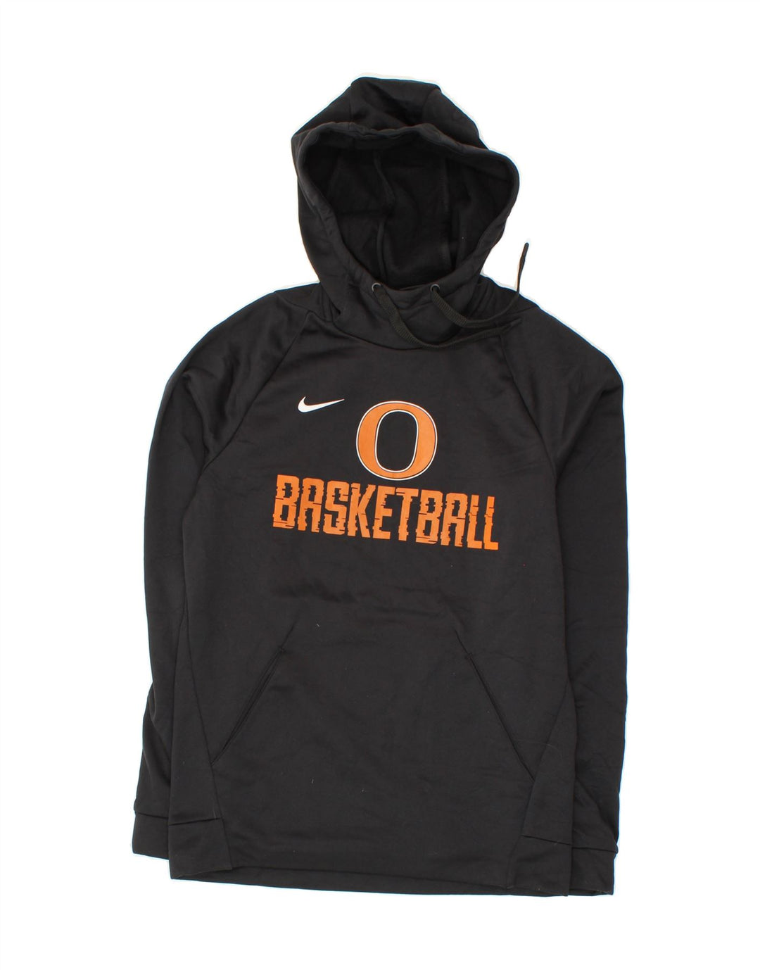 NIKE Mens Basketball Graphic Hoodie Jumper Small Black Polyester Vintage Nike and Second-Hand Nike from Messina Hembry 