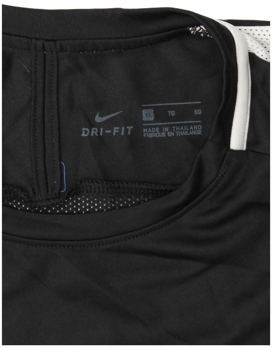 Мужская футболка Nike Dri Fit Top XL, черная с цветными блоками