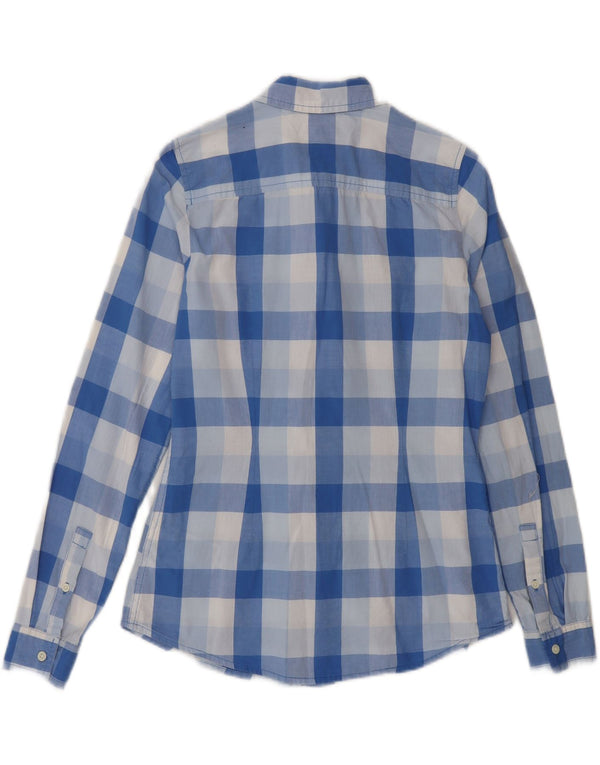 Женская рубашка классического кроя Tommy Hilfiger UK 6 XS, классическая синяя клетка из хлопка
