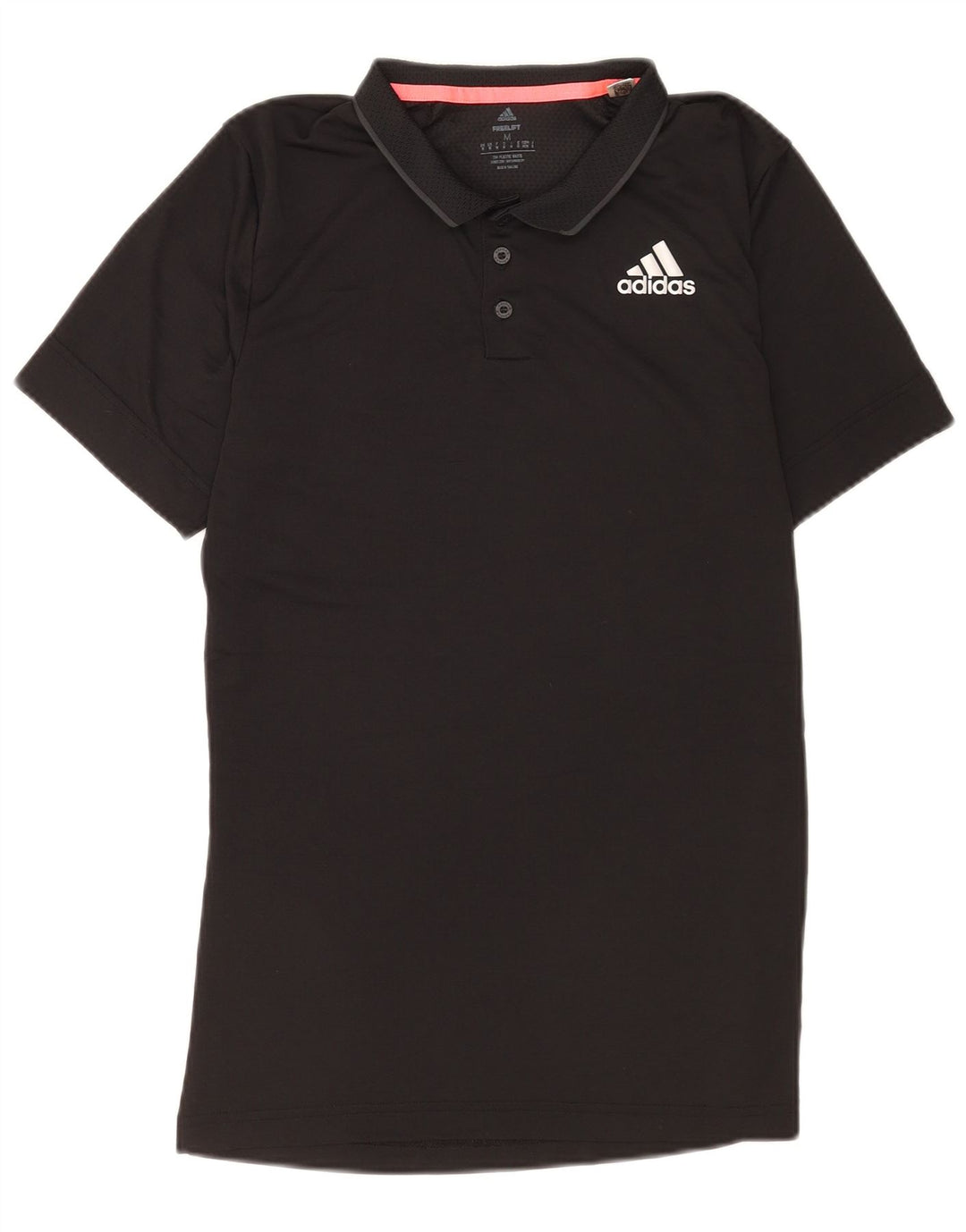 Мужская рубашка поло Adidas Regular Fit, средний черный полиэстер