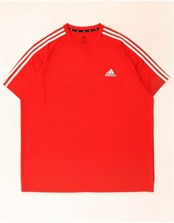 Adidas Мужская футболка Aeroready Top 2XL Красный полиэстер