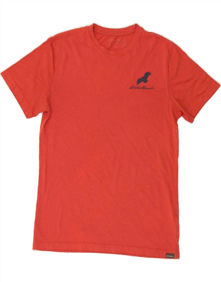 EDDIE BAUER Mens Graphic T-Shirt Top Small Red Cotton Vintage Eddie Bauer and Second-Hand Eddie Bauer from Messina Hembry 