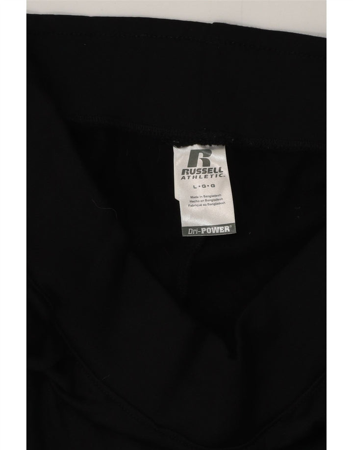 Мужские спортивные брюки RUSSELL ATHLETIC Dri-Power, большие черные, из полиэстера