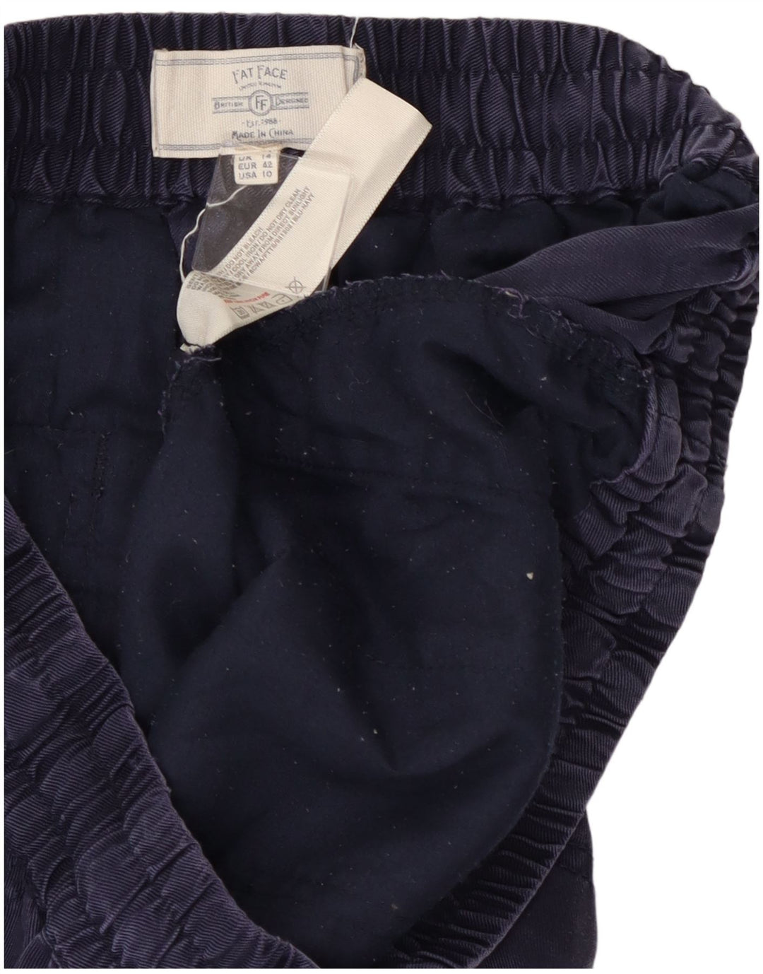 Женские повседневные брюки-джоггеры FAT FACE, Великобритания, 14, большие W28 L26, темно-синие