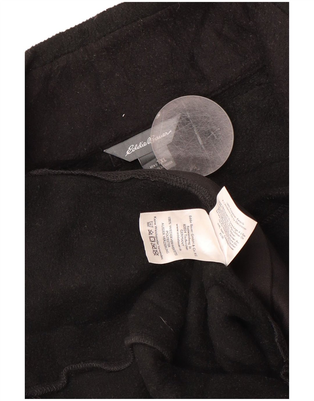 Мужской жилет с высокой флисовой подкладкой EDDIE BAUER UK 42 XL, черный полиэстер