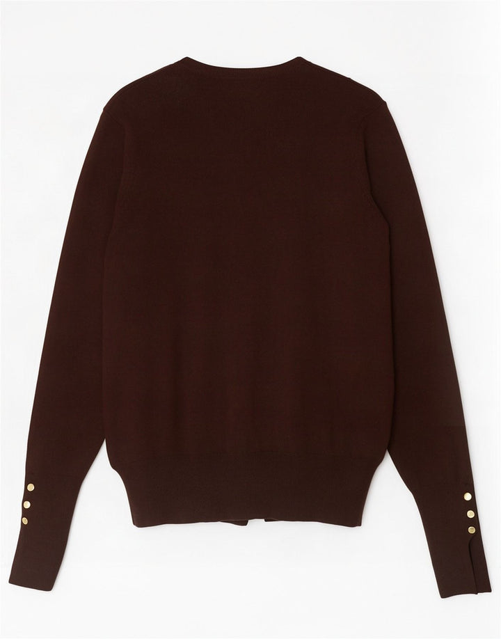 Женский кардиган Zara UK 10, маленький коричневый вискоза