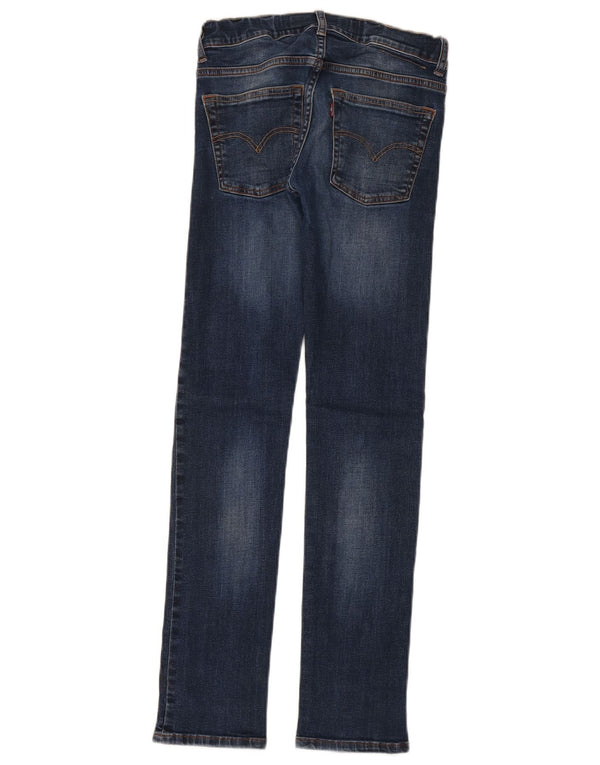 Джинсы скинни Levi's для мальчиков 11-12 лет W28 L30, синий хлопок