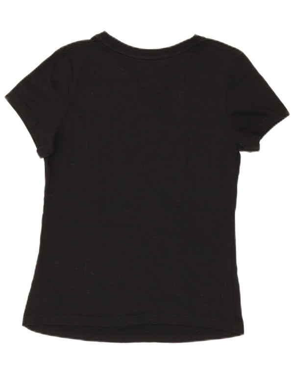 Женская укороченная футболка Calvin Klein Jeans Top UK 10, маленький черный хлопок