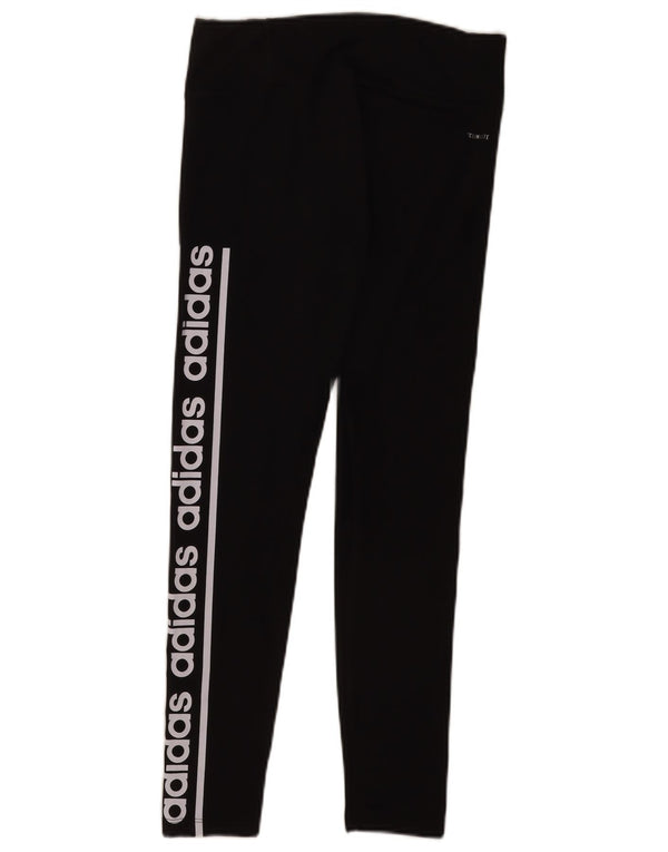Женские леггинсы Adidas Climalite UK 8/10, маленькие, черные, хлопковые, спортивные