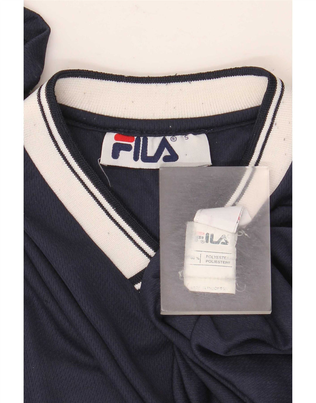Мужская футболка Fila Top Small Темно-синяя, полиэстер с цветными блоками