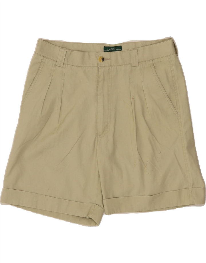VINTAGE Mens Chino Shorts  W32 Medium Beige Vintage Vintage and Second-Hand Vintage from Messina Hembry 
