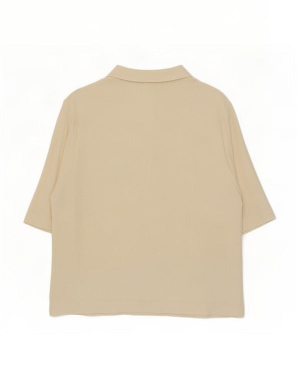 Женская рубашка-поло Zara UK 18 XL Бежевая