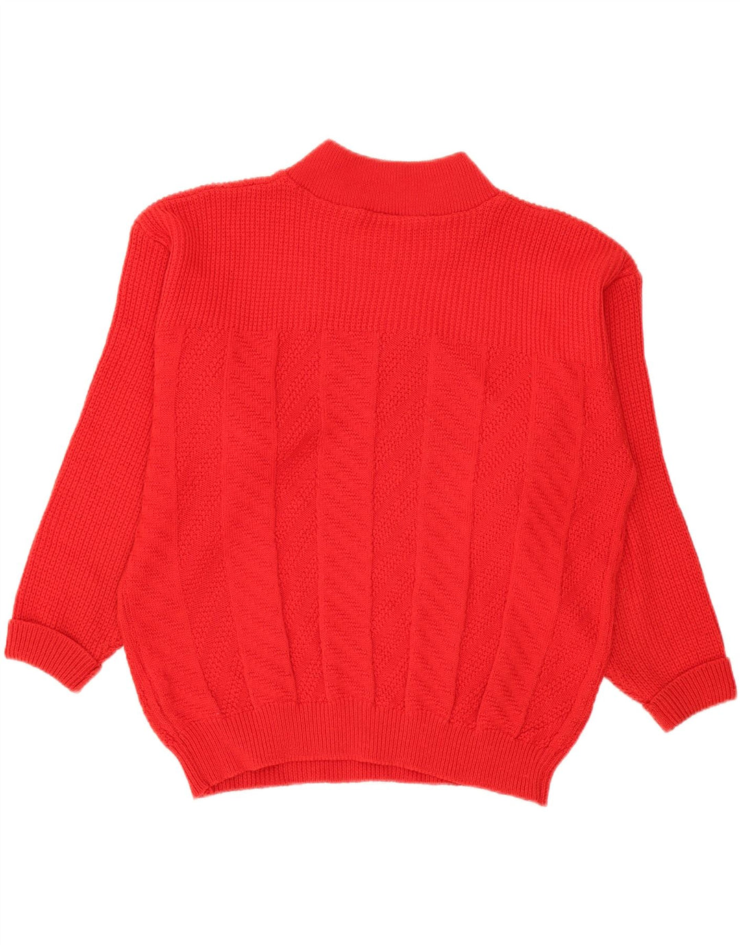 VINTAGE Mens Turtle Neck Jumper Sweater IT 56 XL Red Polyacrylic Vintage Vintage and Second-Hand Vintage from Messina Hembry 