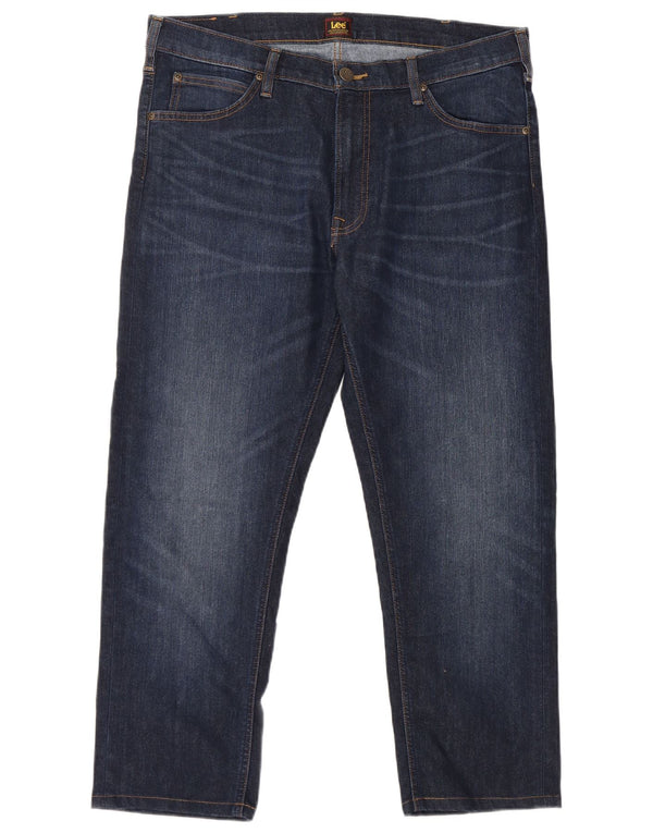 Мужские укороченные джинсы Daren на молнии W36 L25, синий хлопок