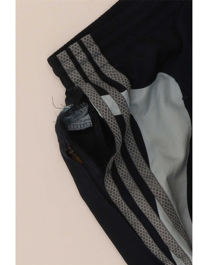Мужские спортивные брюки Adidas, большие темно-синие, полиэстер с цветными блоками