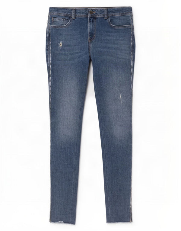 Женские джинсы скинни Zara EU 38, маленькие W28 L28, синие